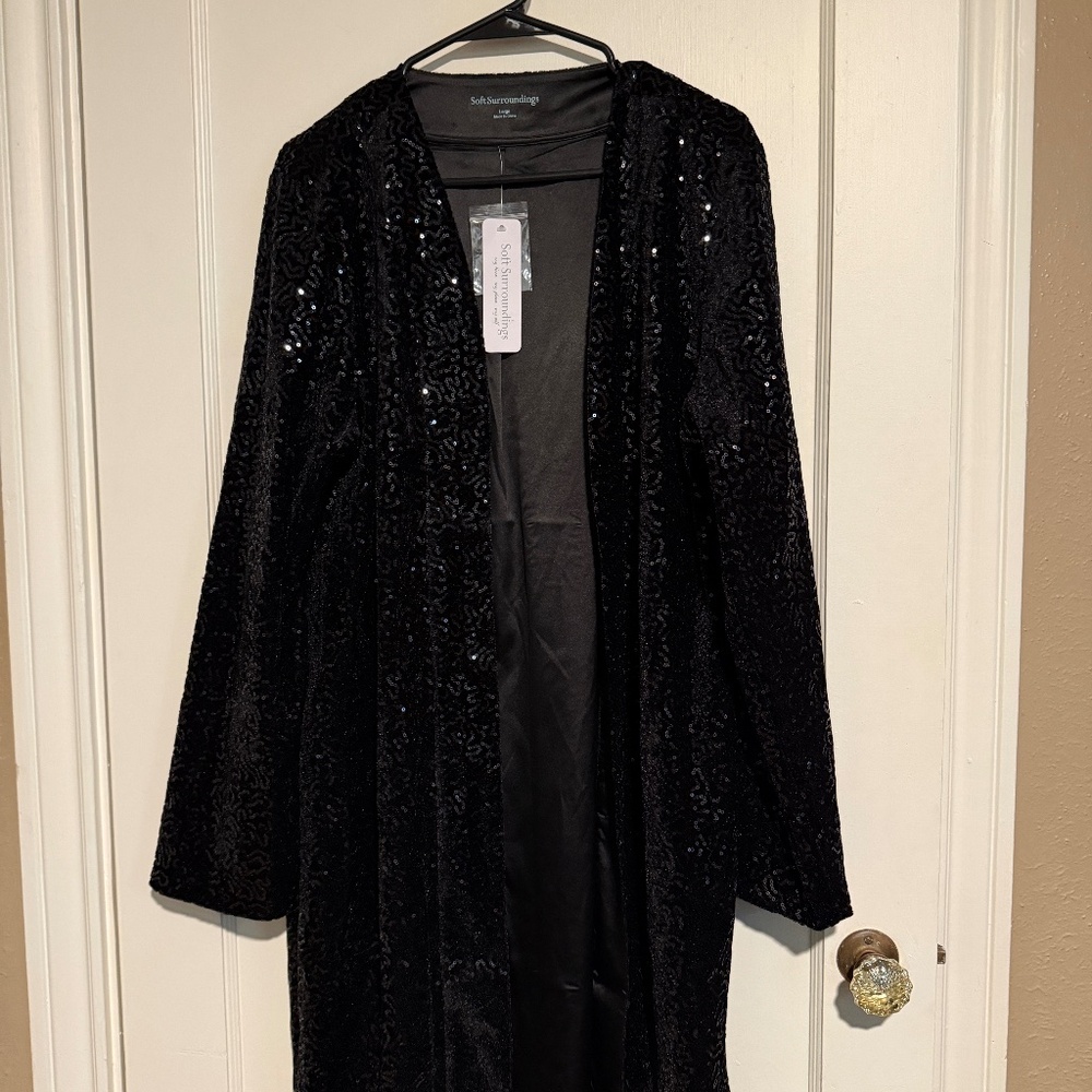 Gorgeous Soft Surroundings Sequined Blazer